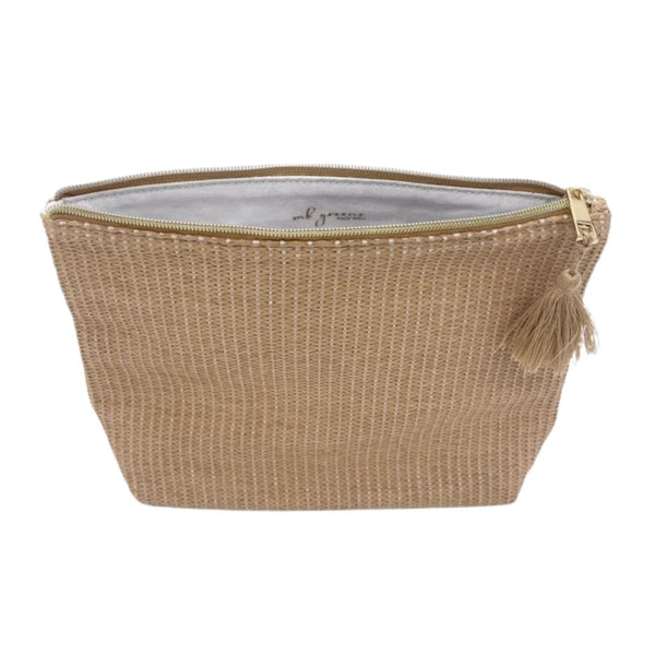 Raffia Large Zip - mb greene