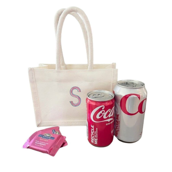 Mini Tote with single initial