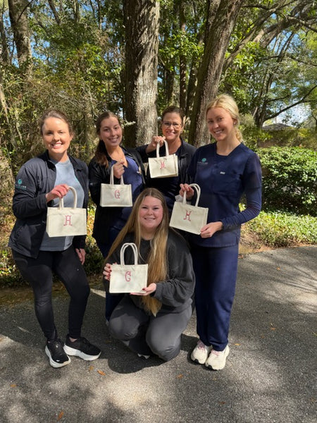 Sweetheart Bag with single initial