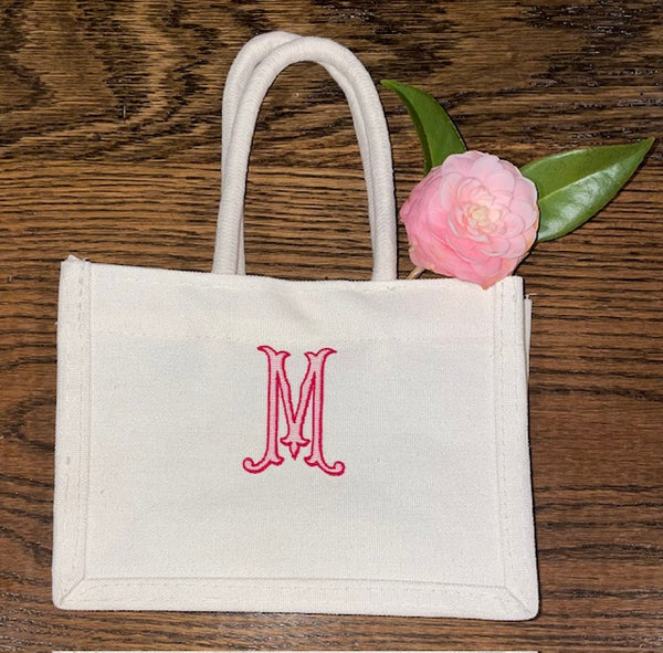 Sweetheart Bag with single initial