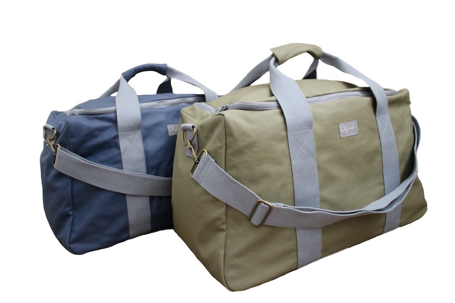 Groomsman Gift Duffle Waxed Canvas Duffel Bag Weekend Travel Bag